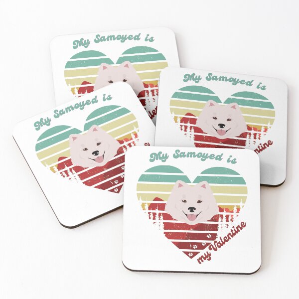 Item preview, My Samoyed is my Valentine Dog with Heart designed and sold by Polarctica.