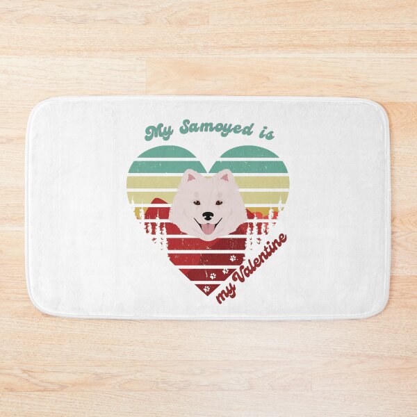 Item preview, My Samoyed is my Valentine Dog with Heart designed and sold by Polarctica.