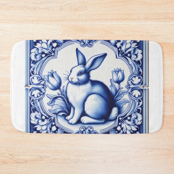 Item preview, Vintage Dutch Tile: Rabbit No.3 designed and sold by ArtNook777.
