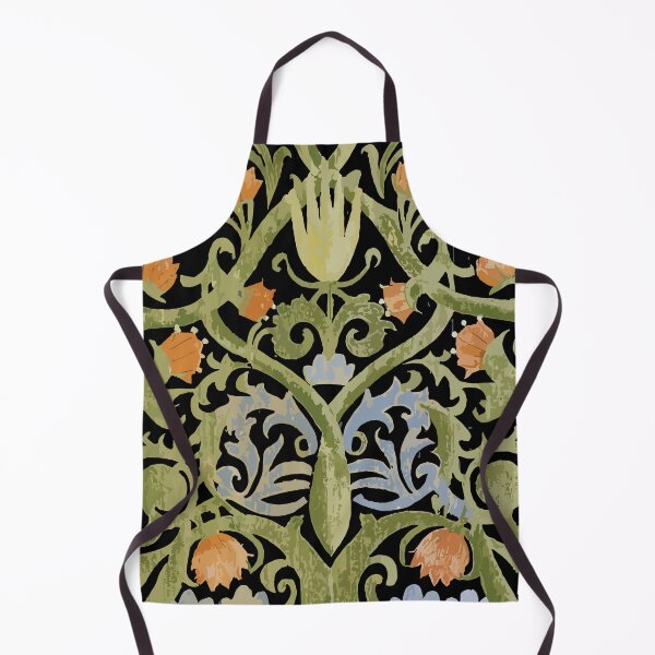 Item preview, Green and Coral Brocade Print designed and sold by Ketique.