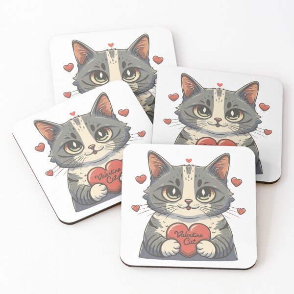 Item preview, Cute Valentine Cat designed and sold by PulseGraph.