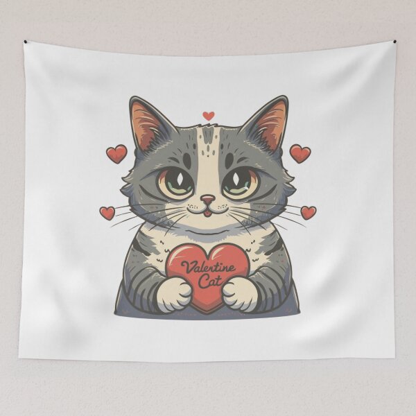 Item preview, Cute Valentine Cat designed and sold by PulseGraph.