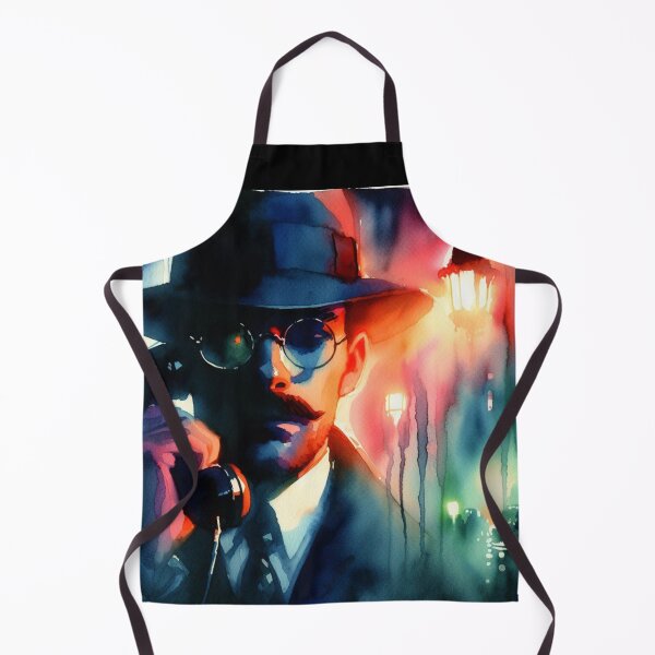 Item preview, Neo Noir Vintage Detective's Silent Phone Call [Watercolor] designed and sold by RESToRAPTOR.