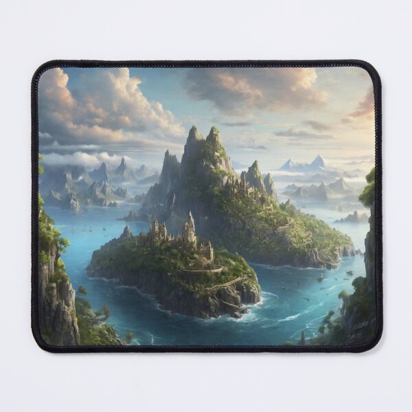 Item preview, Imaginary Mythical Islands View designed and sold by LunarNebula.