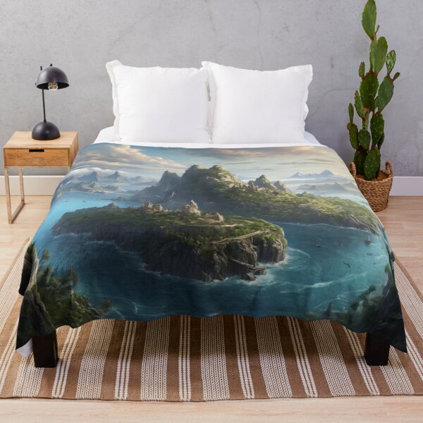 Item preview, Imaginary Mythical Islands View designed and sold by LunarNebula.