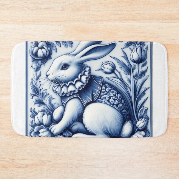 Item preview, Vintage Dutch Tile: Rabbit No.4 designed and sold by ArtNook777.