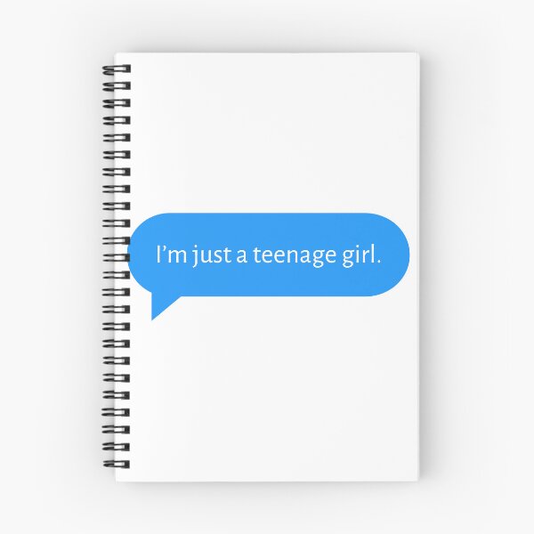 Item preview, Im Just a Teenage Girl text bubble designed and sold by rainafox.