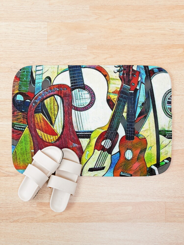 Thumbnail 1 of 6, Bath Mat, String Selection designed and sold by ditempli.