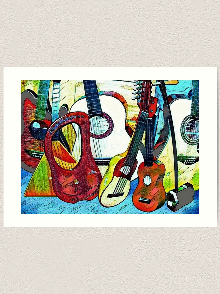 Thumbnail 1 of 3, Art Print, String Selection designed and sold by ditempli.