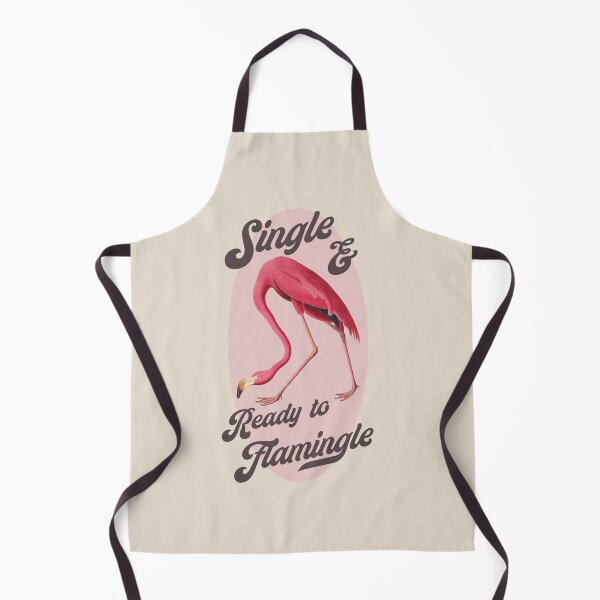 Item preview, Funny Awkward Flamingo Valentine - Single and Ready to Flamingle designed and sold by Trish Dish.
