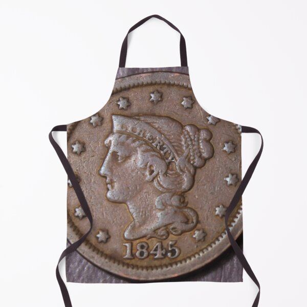 Item preview, 1845 Braided Hair Large Cent VF designed and sold by coinsxcrochet.