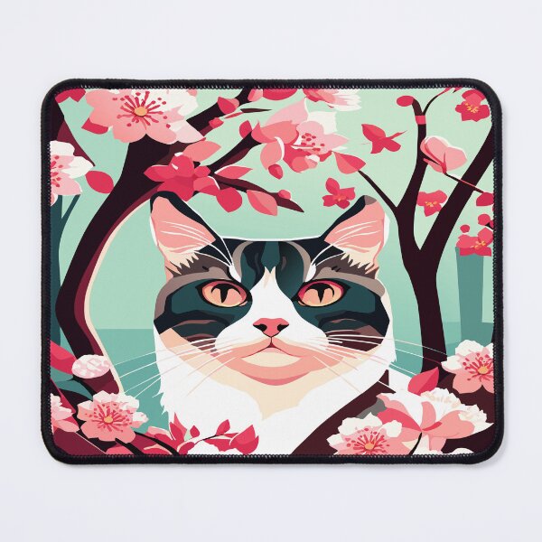 Item preview, Blooms and Whiskers: A Purrfect Portrait of Nature's Harmony designed and sold by CutesyKoala.