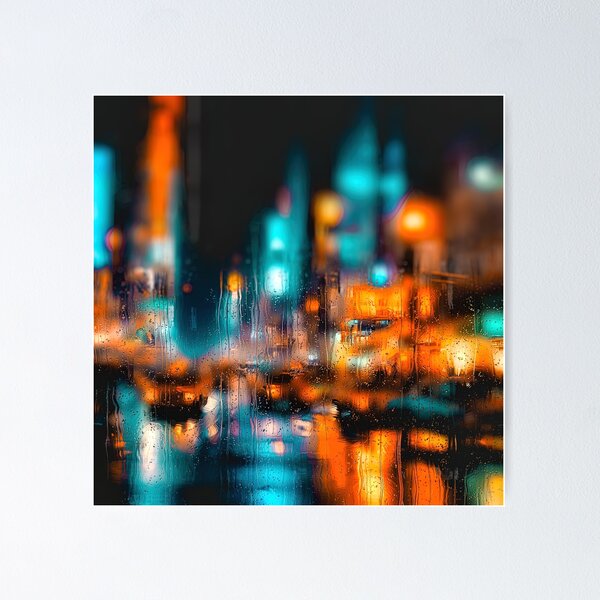 Rainy City Art Posters for Sale | Redbubble