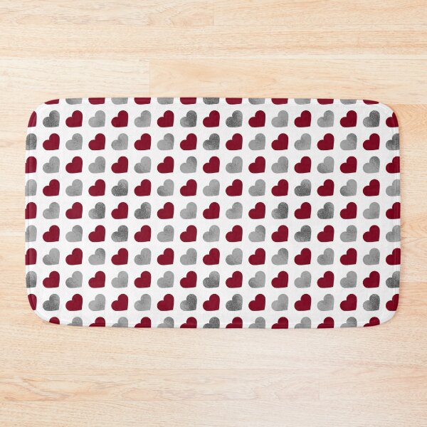 Item preview, Simple Elegant Stylish Love Shape Red Minimalistic Seamless Hearts Design designed and sold by abartisanstudio.