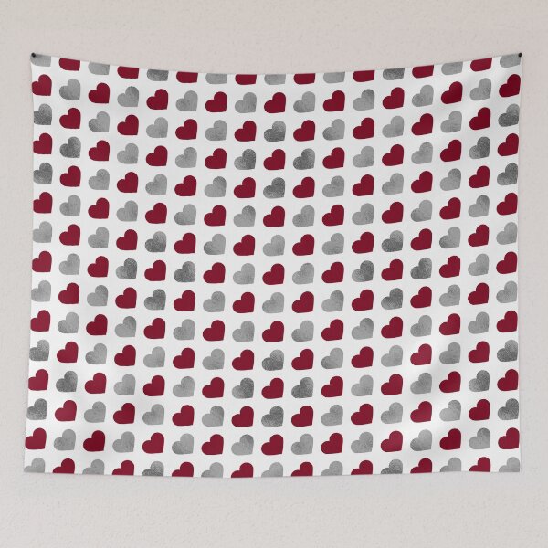 Item preview, Simple Elegant Stylish Love Shape Red Minimalistic Seamless Hearts Design designed and sold by abartisanstudio.