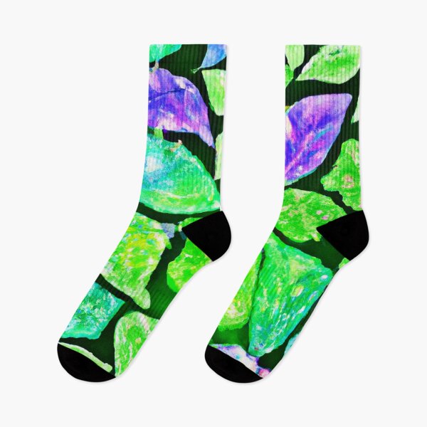 Item preview, Neon Leaves Elegance: Colorful Bliss designed and sold by Health And Fitness Posts e-Store.