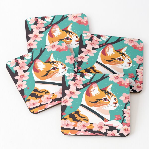Item preview, Blooms and Whiskers: A Purrfect Portrait of Nature's Harmony designed and sold by CutesyKoala.
