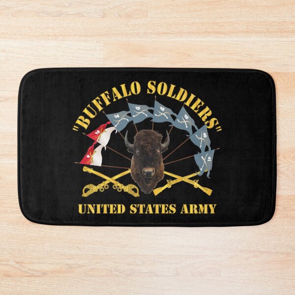 Item preview, Army - Buffalo Soldiers - Infantry - Cavalry Guidons w Buffalo Head - US Army X 300 designed and sold by Military Insignia Products.