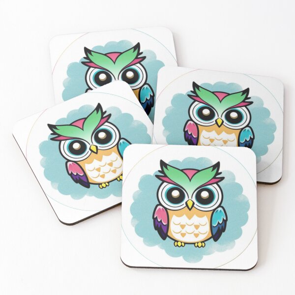Item preview, Cute owl stickers designed and sold by Flowerslaps.