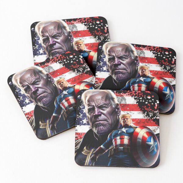 Item preview, Captain Donald Trump VS Thanos Biden #7 Make America Great Again designed and sold by CaptainTrump.
