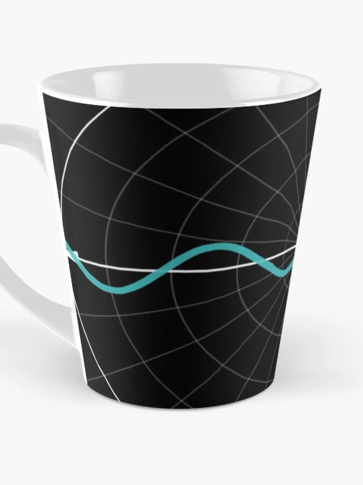 Aperçu 3 sur 4. Mug à café avec l'œuvre Graphique du sinus créée et vendue par MathAnimation.