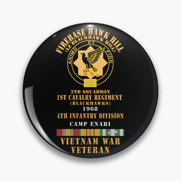 Item preview, Army - DUI - 2nd Squadron, 1st Cavalry,Firebase Hawk Hill - 4th ID - 1968 w VN SVC X 300 designed and sold by Military Insignia Products.