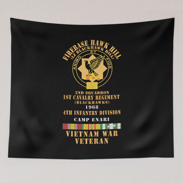 Item preview, Army - DUI - 2nd Squadron, 1st Cavalry,Firebase Hawk Hill - 4th ID - 1968 w VN SVC X 300 designed and sold by Military Insignia Products.