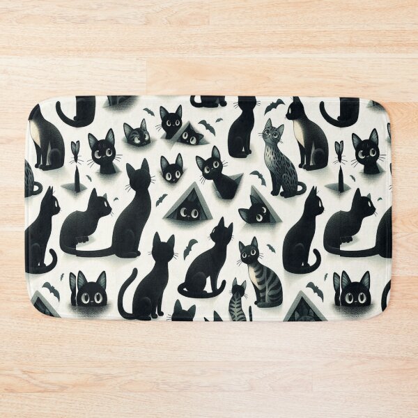 Item preview,  Black Cat Peeking Pattern designed and sold by PatternInArt.