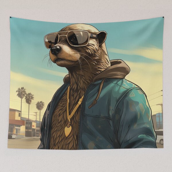 Item preview, Otter | Hip Hop style designed and sold by ComicsFactory.