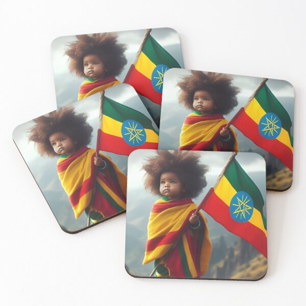 Item preview, Ethiopian kid warrior  designed and sold by HabeshaDesign.