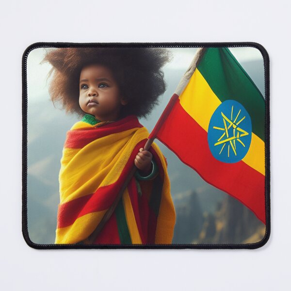 Item preview, Ethiopian kid warrior  designed and sold by HabeshaDesign.