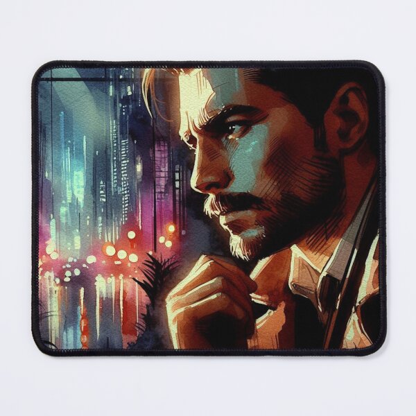 Item preview, Neo Noir Vintage Pensive Detective [Watercolor] designed and sold by RESToRAPTOR.