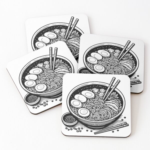 Item preview, Ramen Line Cut Print No.1 designed and sold by ArtNook777.