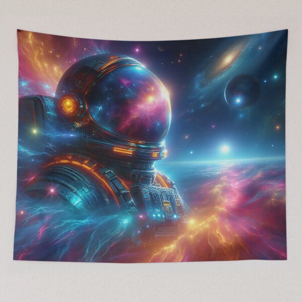 Item preview, Cosmic Contemplation at the Galaxy's Edge designed and sold by ArtComixHaven.