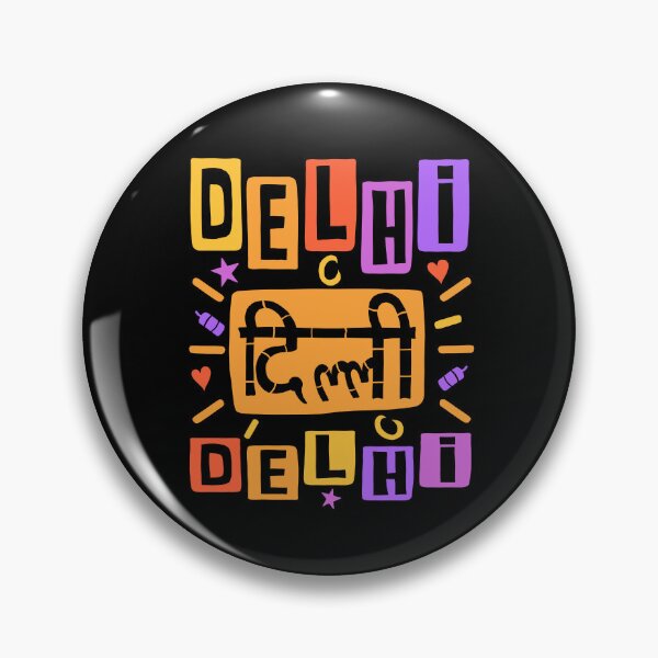 Item preview,  Delhi Capital of India Color Typography  designed and sold by NomadicQuest.