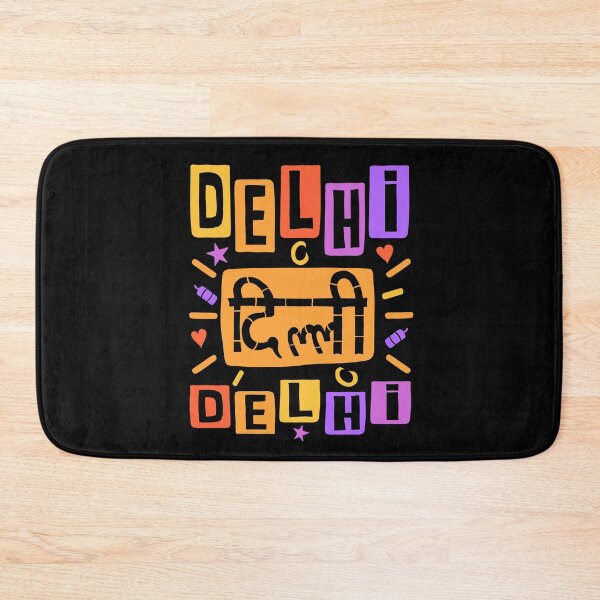 Item preview,  Delhi Capital of India Color Typography  designed and sold by NomadicQuest.