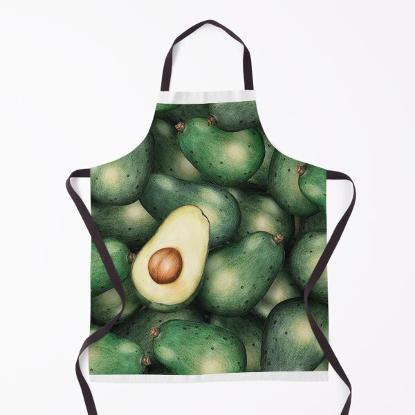 Item preview, Hand drawn avocado patterned background illustration designed and sold by Suzana Djordjevic.