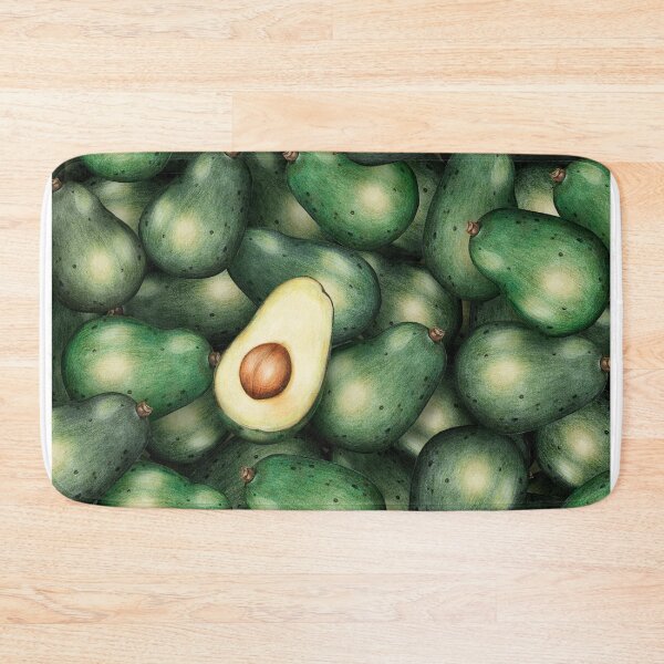 Item preview, Hand drawn avocado patterned background illustration designed and sold by Suzana Djordjevic.
