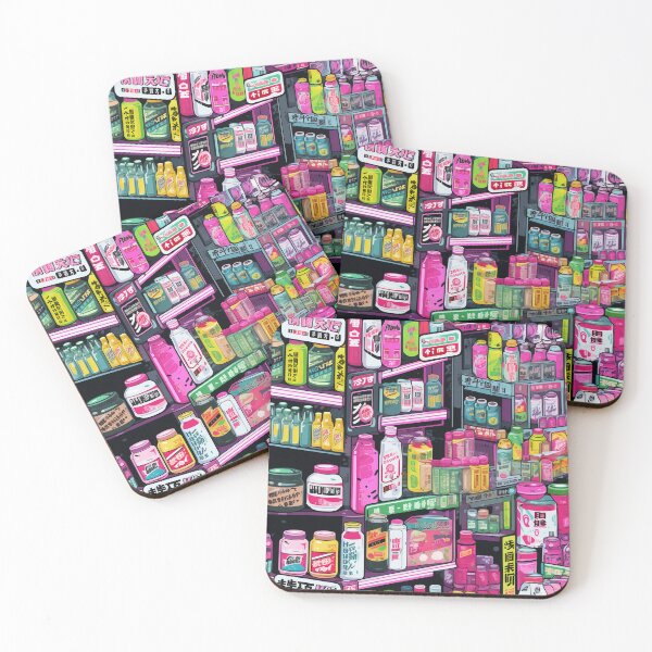 Item preview, Urban Konbini Charm - Japanese Store Pattern designed and sold by EpicDesignsCo.