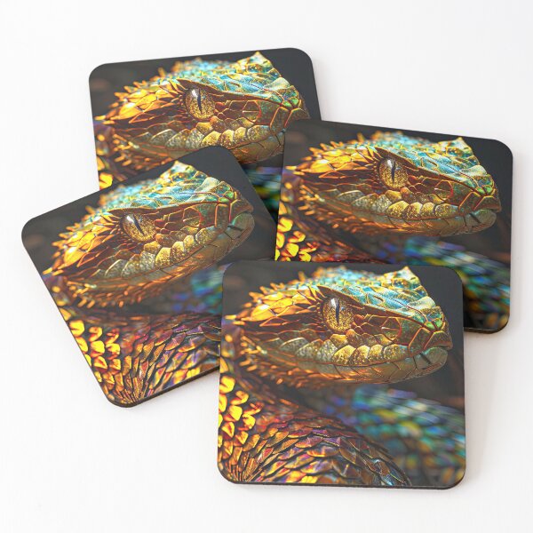Item preview, Golden Horned Viper designed and sold by OccultDreams.