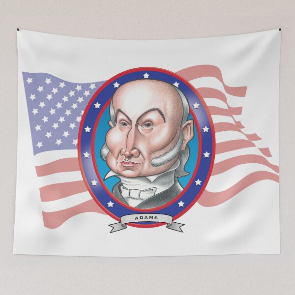 Item preview, John Quincy Adams Caricature designed and sold by FunFaces.