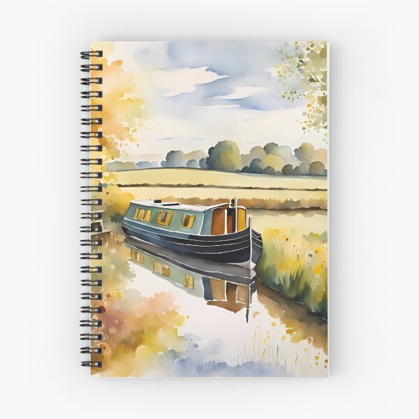 Item preview, Narrowboat Dreams in the British Countryside designed and sold by Country-Artist.