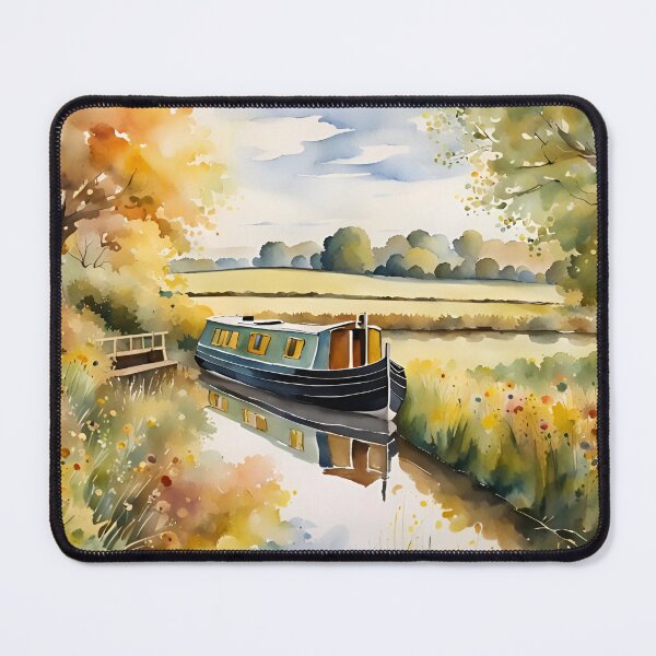 Item preview, Narrowboat Dreams in the British Countryside designed and sold by Country-Artist.