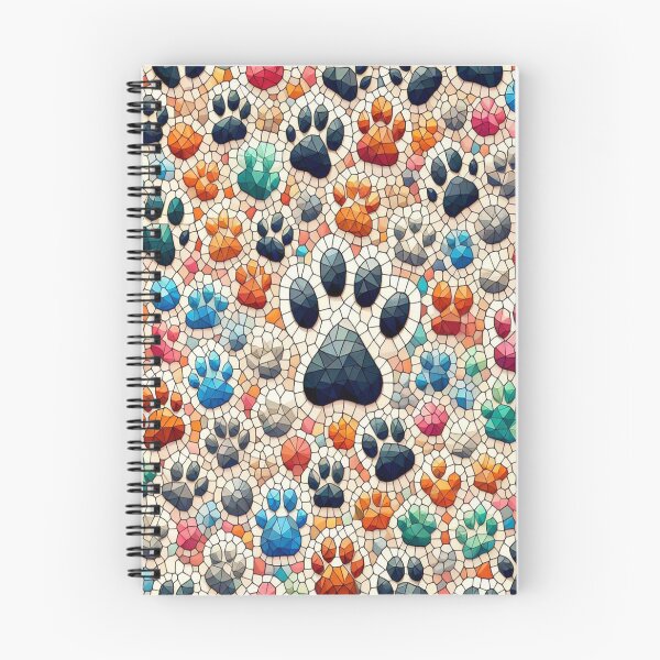 Item preview, Colorful Dog Paws Pattern designed and sold by PatternInArt.