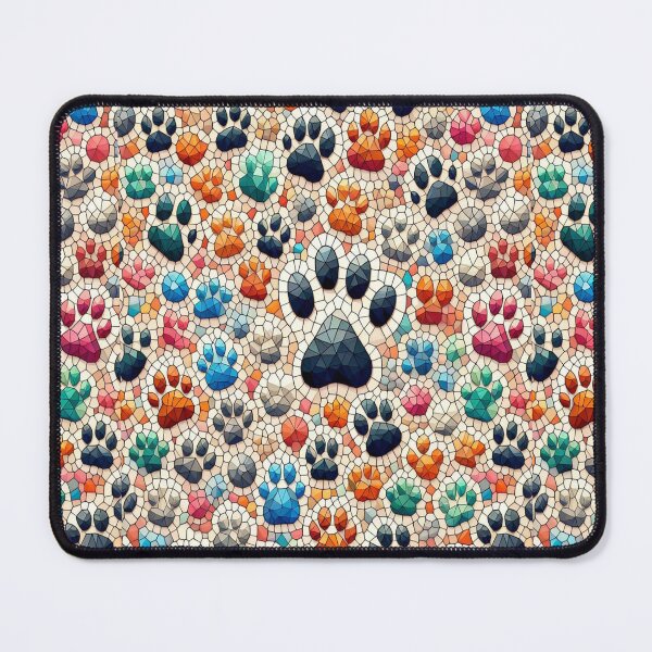 Item preview, Colorful Dog Paws Pattern designed and sold by PatternInArt.