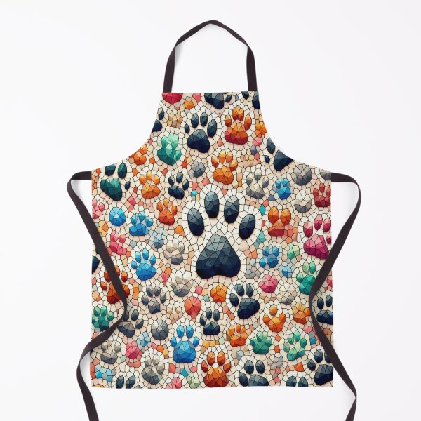 Item preview, Colorful Dog Paws Pattern designed and sold by PatternInArt.