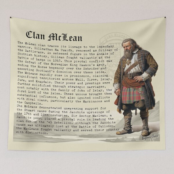 Item preview, McLean Scottish Clan History  designed and sold by BagTown Clans.