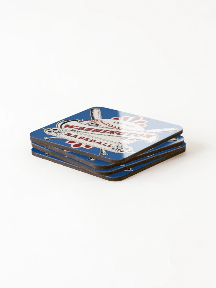 Thumbnail 4 of 5, Coasters (Set of 4), Washington Baseball designed and sold by RiffRaffGraffix.