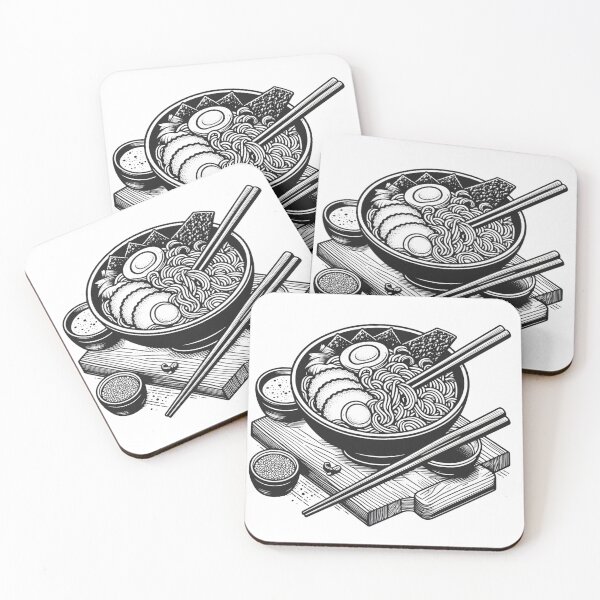 Item preview, Ramen Line Cut Print No.2 designed and sold by ArtNook777.