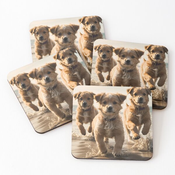 Artikelvorschau, Puppies on the beach entworfen und verkauft von Proren.